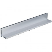 Grille à fente asymétrique acier galva ou inox pour caniveau de drainage