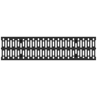 Grille à fentes en plastique pour caniveau de drainage