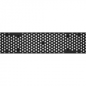 Grille de caniveau de drainage des eaux pluviales, en plastique noir COMBee