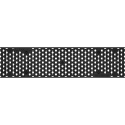Grille de caniveau de drainage des eaux pluviales, en plastique noir COMBee