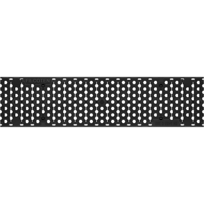 Grille de caniveau de drainage des eaux pluviales, en plastique noir COMBee