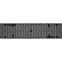 Grille de caniveau de drainage des eaux pluviales, en plastique noir COMBee