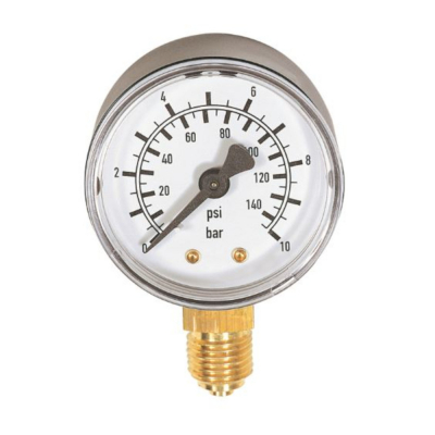 Manomètre sec - ø 50 mm - 0 à 6 BARS - 1/4'' RADIAL