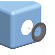 Joint d'étanchéité pour raccordement de 2 cuves à eau 850 L