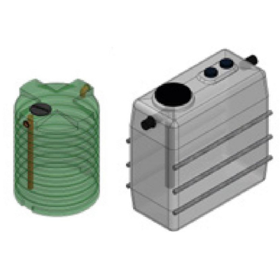 Système de conversion de cuve en fosse septique fait d'usine