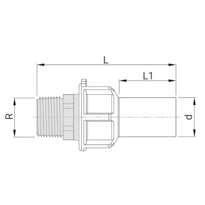Adaptateur PE 100 PN16 - Fileté laiton - PLASSON