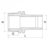Adaptateur PE 100 PN16 - Fileté - PLASSON