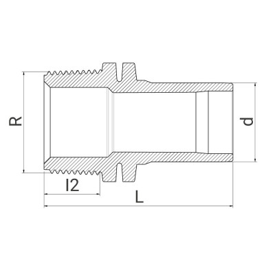 Adaptateur PE 100 PN16 - Fileté - PLASSON