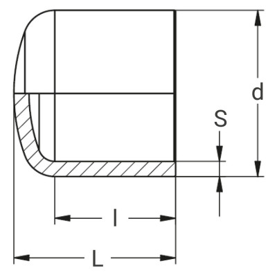 Bouchon de fin de ligne à embout mâle NF 136-GAZ - PLASSON
