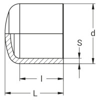 Bouchon de fin de ligne à embout mâle NF 136-GAZ - PLASSON Bouchon de fin de ligne à embout mâle NF 136-GAZ - PLASSON