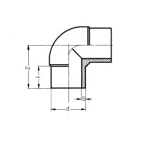 Coude à 90° à embouts mâles NF 136-GAZ - PLASSON Coude à 90° à embouts mâles NF 136-GAZ - PLASSON