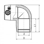 Coude à 90° électrosoudable PN16 - PLASSON