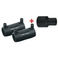 Ensemble NF 136-GAZ - 1 réduction à embouts mâles + 2 manchons électrosoudables - PLASSON Ensemble NF 136-GAZ - 1 réduction à embouts mâles + 2 manchons électrosoudables - PLASSON