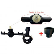 Kit de branchement eau électrosoudable PN16 (à assembler) - Fermeture sens horaire - Carré de 30 - P