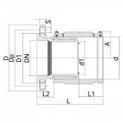 Manchon de transition électrosoudable PN16 - Bride fonte - PLASSON