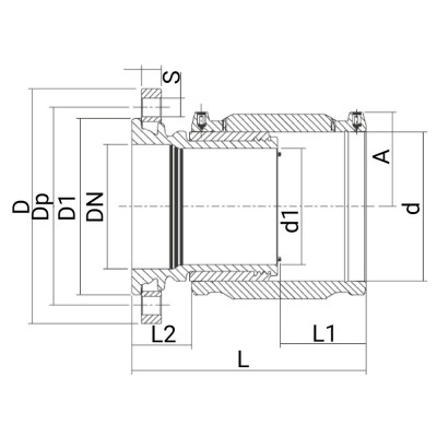 Manchon de transition électrosoudable PN16 - Bride fonte - PLASSON