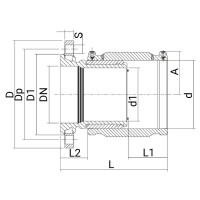 Manchon de transition électrosoudable PN16 - Bride fonte - PLASSON