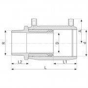 Manchon de transition électrosoudable PN16 - Filetage en laiton - PLASSON