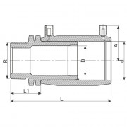 Manchon de transition électrosoudable PN16 - Filetage en PE100 - PLASSON