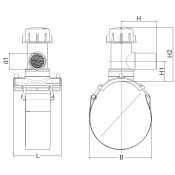 Prise de branchement électrosoudable PN16 avec Dispositif Témoin Etancheur - Passage intégral - PLAS