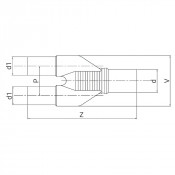Raccord à embouts mâles en Y PN16 - PLASSON