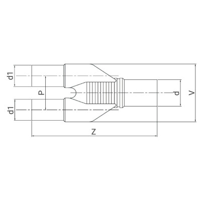 Raccord à embouts mâles en Y PN16 - PLASSON