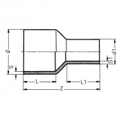 Réduction à embouts mâles PE100 PN10 - PLASSON