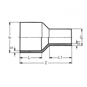Réduction à embouts mâles PE100 PN16 - PLASSON