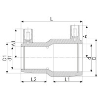 Réduction électrosoudable NF 136-GAZ - PLASSON