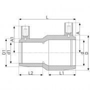 Réduction électrosoudable PN16 - PLASSON