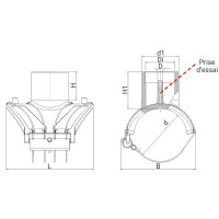 Selle de branchement électrosoudable PN16 avec prise d'essai - PLASSON