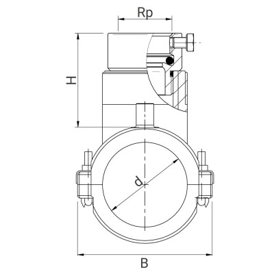Selle de branchement électrosoudable PN16 petit ou gros bossage - PLASSON