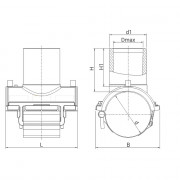 Selle de branchement électrosoudable PN16 sans prise d'essai - PLASSON