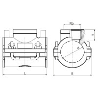 Selle de branchement électrosoudable PN16 taraudée - PLASSON Selle de branchement électrosoudable PN16 taraudée - PLASSON