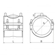 Selle de réparation électrosoudable PN16 - PLASSON