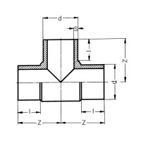 Té à 90° à embouts mâles NF 136-GAZ - PLASSON Té à 90° à embouts mâles NF 136-GAZ - PLASSON