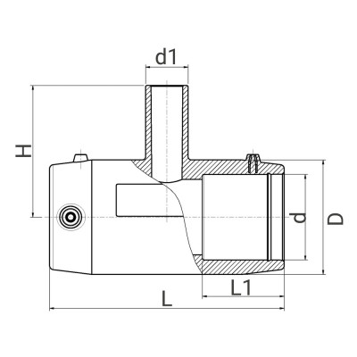 Té à 90° réduit électrosoudable PN16 - PLASSON