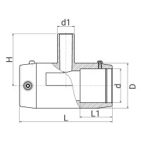 Té à 90° réduit électrosoudable PN16 - PLASSON Té à 90° réduit électrosoudable PN16 - PLASSON