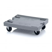 Plateau roulant porte-bacs pour bacs plastiques de 800 x 600 mm