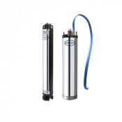 Pompe de forage 4" avec moteur à bain d'eau 70 L/min