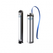 Pompe de forage 4" avec moteur à bain d'eau 70 L/min