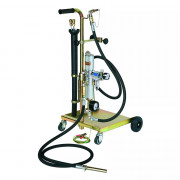 Unité mobile de vidange d'huiles et de carburants ATEX 23 L/min pour fût de 50 à 60 kg de CEMO