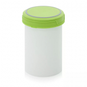 Pot plastique avec couvercle vissant hermétique 1000 ml