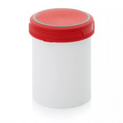 Pot plastique avec couvercle vissant hermétique 1500 ml