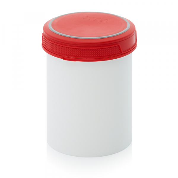 Pot plastique avec couvercle vissant hermétique 1500 ml