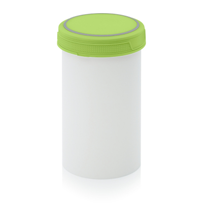 Pot plastique avec couvercle vissant hermétique 2000 ml