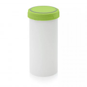 Pot plastique avec couvercle vissant hermétique 2500 ml