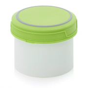 Pot plastique avec couvercle vissant hermétique 500 ml