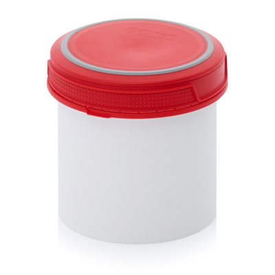 Pot plastique avec couvercle vissant hermétique 650 ml