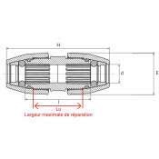 Manchon coulissant pour tubes PE/PVC (SRC) - PLASSON